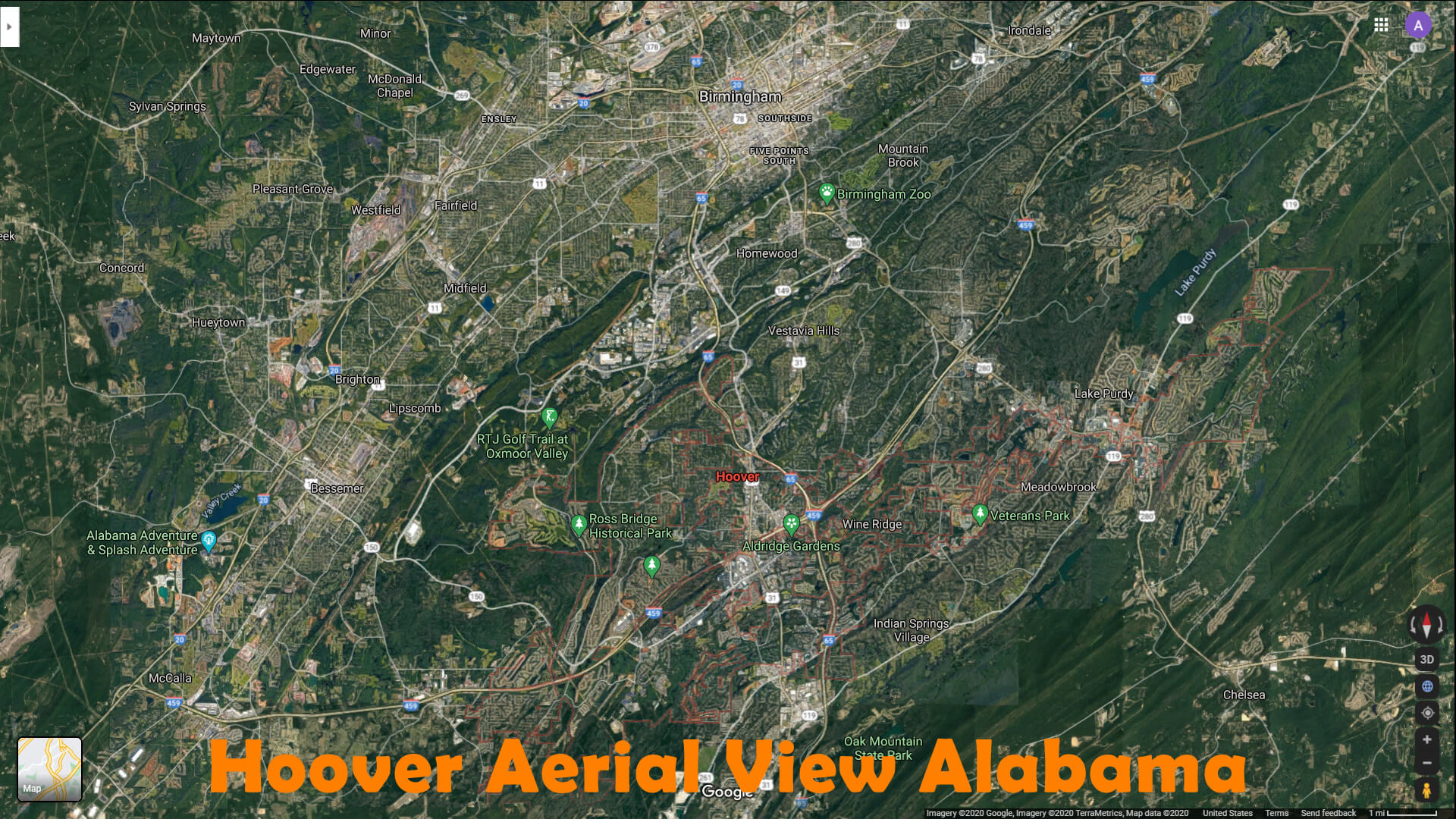 Hoover Aerial View Alabama